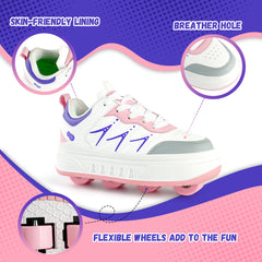 Kid Roller Skate Shoes-Fun Sneaker With Hidden Wheels Retail&Wholesale