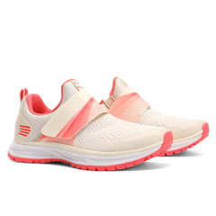 Beige-Pink cycling shoes
