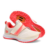 Beige-Pink cycling shoes