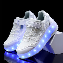 White Roller shoes