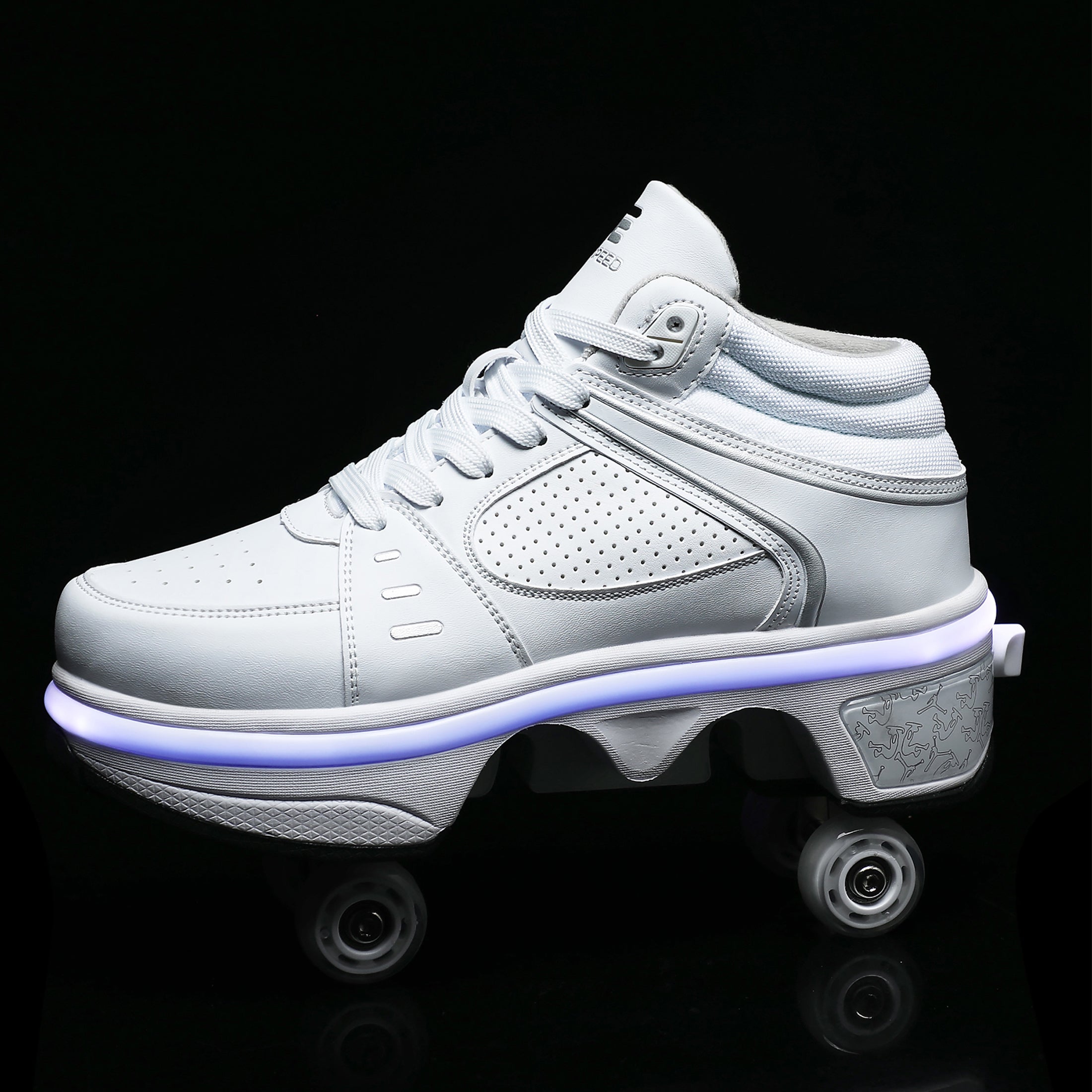 Pairobin Roller Skate Shoes - Sneakers - Roller Shoes 2-in-1 Suitable for Outdoor Sports Skating Invisible Roller Skates The Best Choice for Building Confidence Style