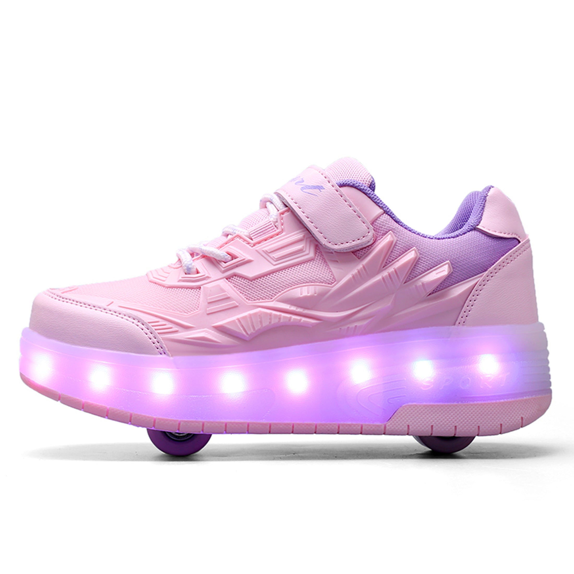 Pairobin Child Teen Roller Skates Double Wheel Shoes Light Up LED shoe