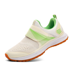 Beige-Green cycling shoes