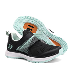 Green cycling shoes