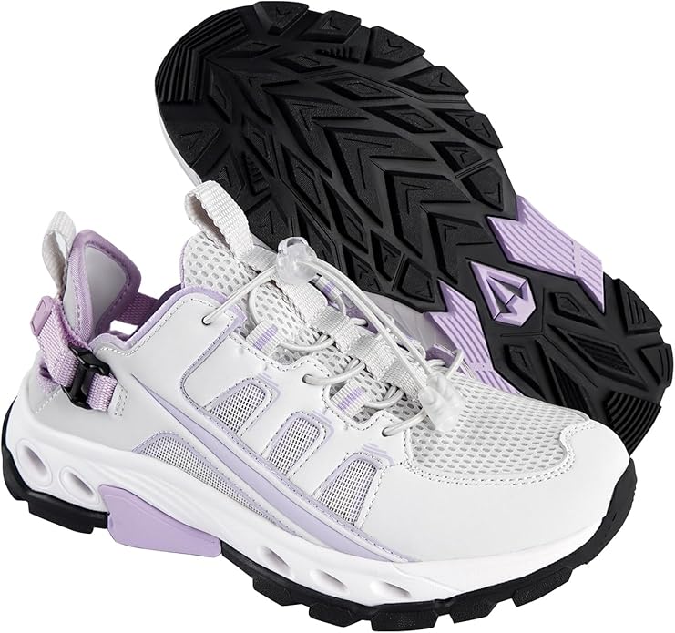 Water Shoes with Drainage Holes,Lightweight Quick-Dry Aqua Shoes for Hiking, River Tracing, Kayaking & Fishing
