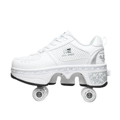 Deformation Roller Skates for Boys and Girls Roller Shoes for Adults Automatic Walking Shoes with Invisible Wheels Best Gift for Party Birthday Christmas