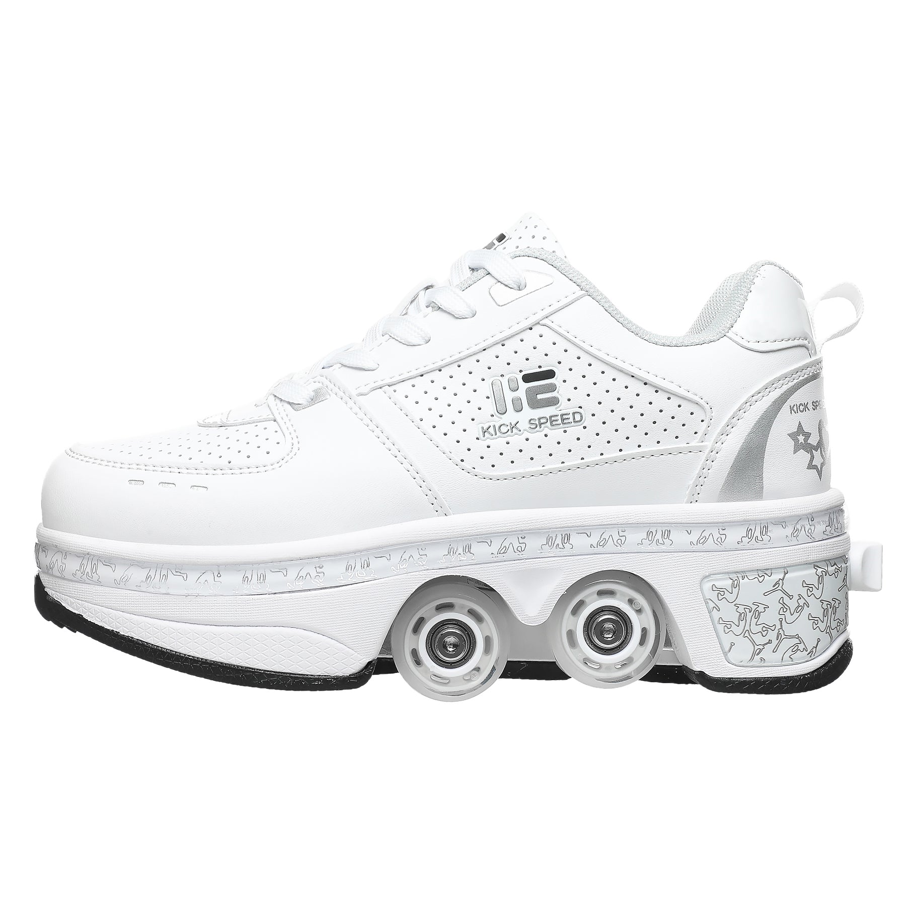 Roller Shoes Adulte Chaussure Roller Fille Kick Roller Skate Shoes