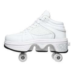 LED Deformation Roller Skates for Boys and Girls Roller Shoes for Adults Automatic Walking Shoes with Invisible Wheels Best Gift for Party Birthday Christmas